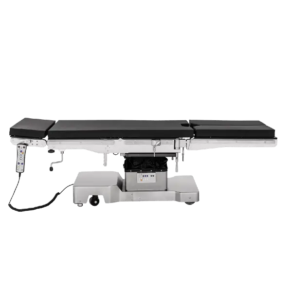 09B-CDW electric hydraulic surgical tables with C-arm compatible radiolucent surface for general surgery.
