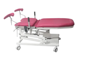 AM-DGN professional stainless steel gynecological exam tables with stirrups and filth basin for hospital OB/GYN clinics.