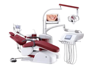 AM-6800 professional adult dental chair price unit with LED operating light and synchronized patient chair for modern dental clinics.
