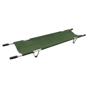 Aluminum alloy folding stretcher for sports and emergency field rescue