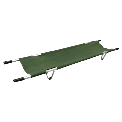 Aluminum alloy folding stretcher for sports and emergency field rescue