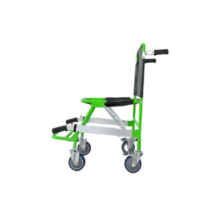 AM-ST10 professional stair chair EMS used by paramedics for safe emergency patient transport on narrow staircases.