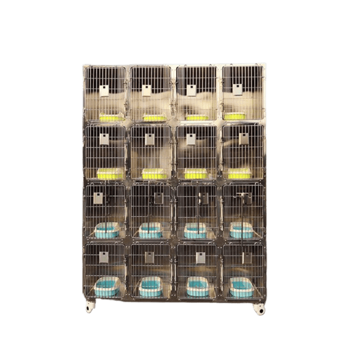 AM-PC11 Four layers 28 doors Combination cat cage