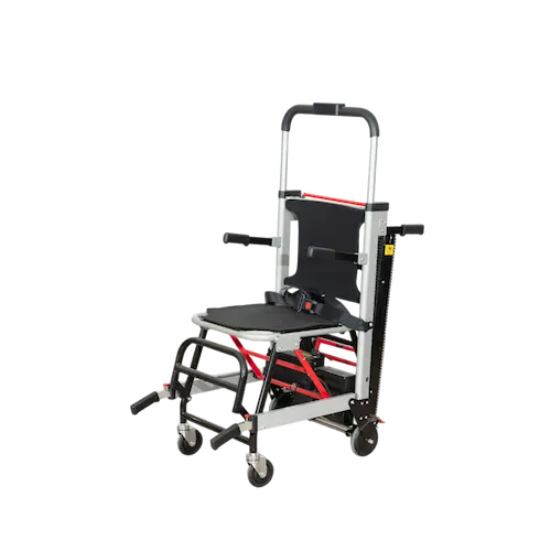 AM-EST001 electric stair climbing chair with motorized tracks for patient transport on stairs