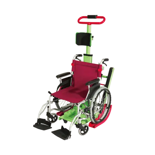 11D Portable stair climber for wheelchair with motorized tracks