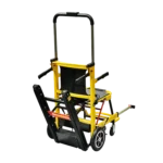 Anti-slip track system of motorized wheelchair stair climber