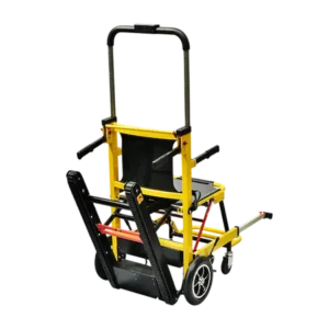 Anti-slip track system of motorized wheelchair stair climber