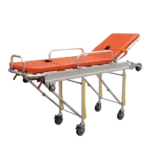 Mechanical folding legs of automatic loading ambulance stretcher