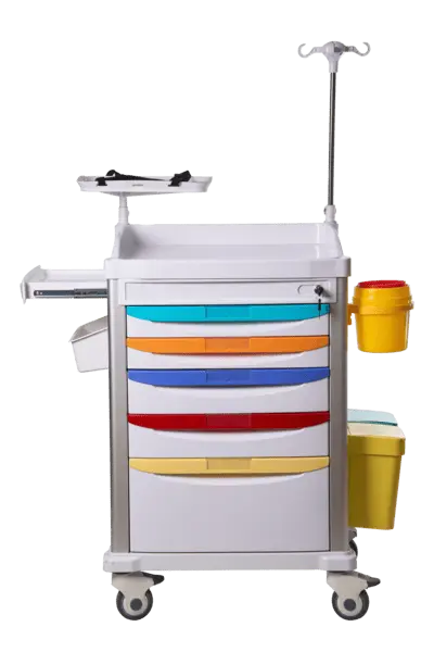 AM-ET650 Medical Trolley Cart | Professional Emergency Crash Cart