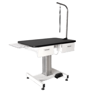 Column Type - Electric Lift Grooming Table - with Drawer