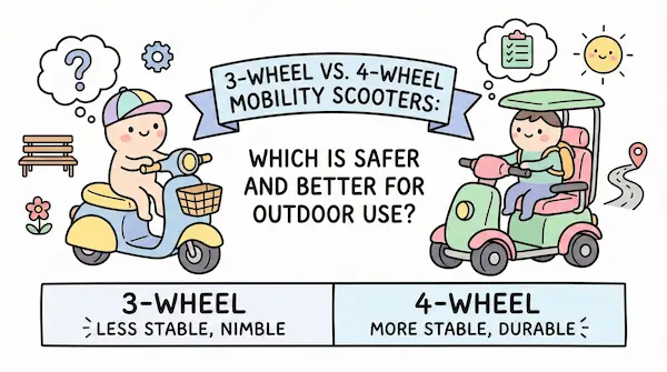 3-Wheel vs. 4-Wheel Mobility Scooters: Which Is Safer and Better for Outdoor Use?