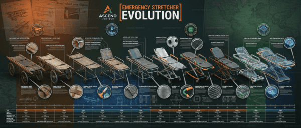 The Evolution of the Emergency Stretcher: From Battlefield Improvisation to Advanced Life Support Platforms ascend medtech